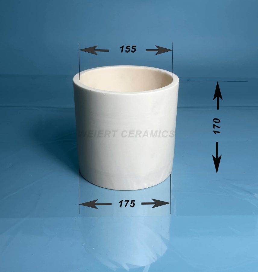 Creuset cylindrique en alumine